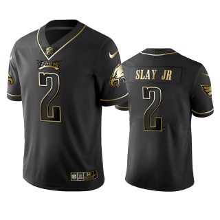 Darius Slay Jr Eagles Black Golden Edition Vapor Limited Jersey