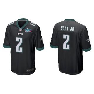 Darius Slay Jr Men's Philadelphia Eagles Super Bowl LVII Black Game Jersey