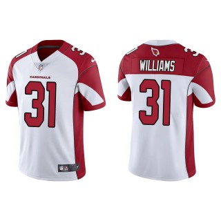 Men's Arizona Cardinals Darrel Williams White Vapor Limited Jersey