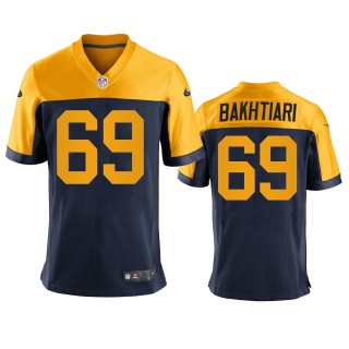 Green Bay Packers David Bakhtiari 2021 Navy Throwback New Jersey