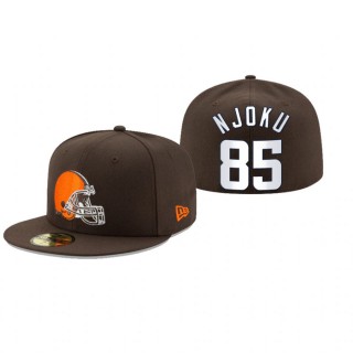 Cleveland Browns David Njoku Brown Omaha 59FIFTY Fitted Hat