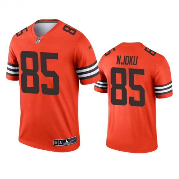 Cleveland Browns David Njoku Orange Inverted Legend Jersey