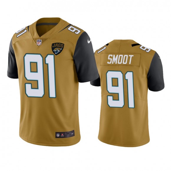 Color Rush Limited Jacksonville Jaguars Dawuane Smoot Gold Jersey