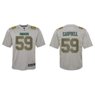De'Vondre Campbell Youth Green Bay Packers Gray Atmosphere Game Jersey