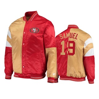 49ers Deebo Samuel Scarlet Gold Split Jacket