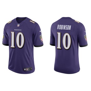 Men's Baltimore Ravens Demarcus Robinson Purple Vapor Limited Jersey