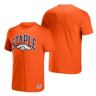 Men's Denver Broncos NFL x Staple Orange Logo Lockup T-Shirt