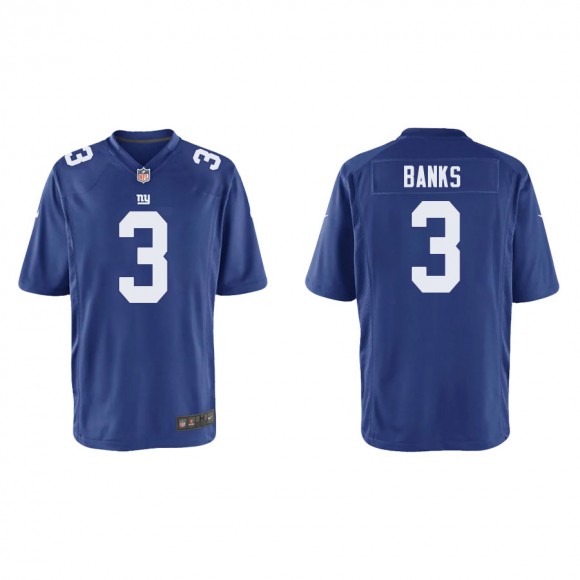 Youth Deonte Banks Giants Royal Game Jersey