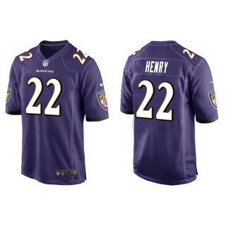 Men's Derrick Henry Ravens Purple Game Jersey