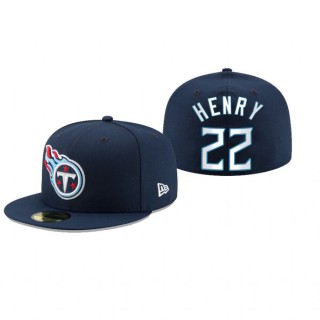 Tennessee Titans Derrick Henry Navy Omaha 59FIFTY Fitted Hat