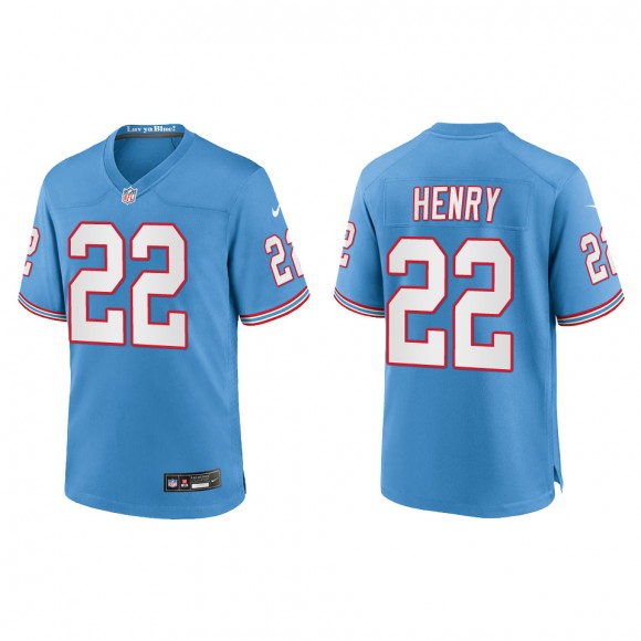 Derrick Henry Youth Tennessee Titans Light Blue Oilers Throwback Alternate Game Jersey