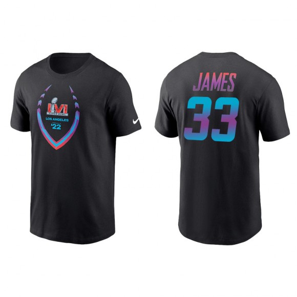 Derwin James Los Angeles Chargers Black Super Bowl LVI T-Shirt