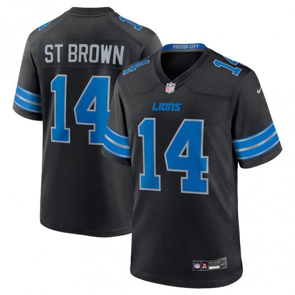 Detroit Lions Amon-Ra St. Brown Black 2nd Alternate Game Jersey