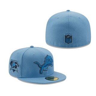 Men's Detroit Lions Light Blue 75 Seasons The Pastels 59FIFTY Fitted Hat