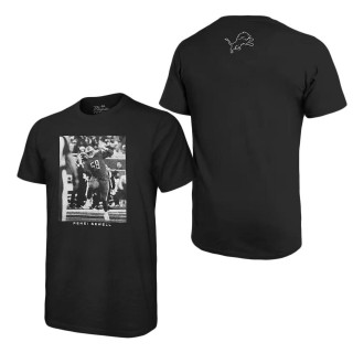 Detroit Lions Penei Sewell Majestic Threads Black Graphic T-Shirt