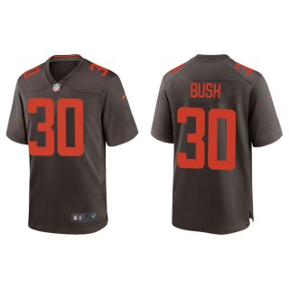 Men's Devin Bush Browns Brown Alternate Game Jersey