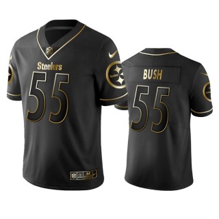 Steelers Devin Bush Black Golden Edition Jersey