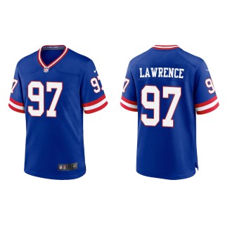 Dexter Lawrence Men's New York Giants Royal Classic Game Jersey