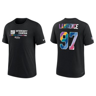 Dexter Lawrence New York Giants Black 2022 NFL Crucial Catch Performance T-Shirt
