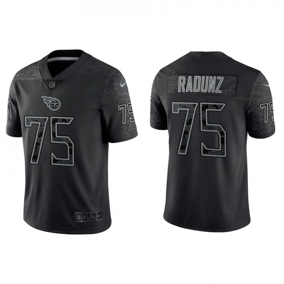 Dillon Radunz Tennessee Titans Black Reflective Limited Jersey