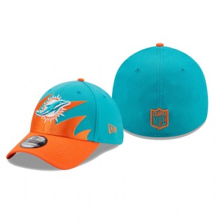 Miami Dolphins Aqua Orange Surge 39THIRTY Flex Hat