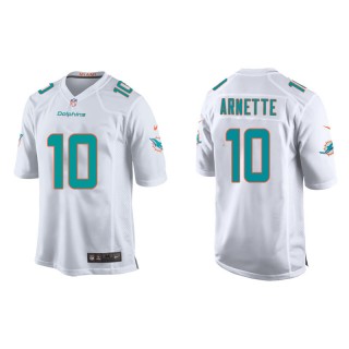 Youth Dolphins Damon Arnette White Game Jersey