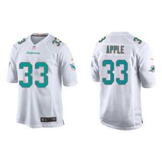 Youth Eli Apple Dolphins White Game Jersey