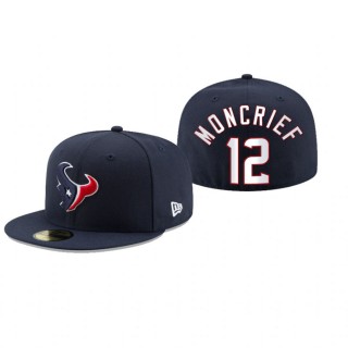 Houston Texans Donte Moncrief Navy Omaha 59FIFTY Fitted Hat