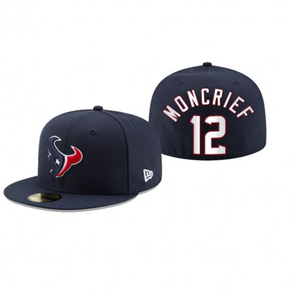 Houston Texans Donte Moncrief Navy Omaha 59FIFTY Fitted Hat