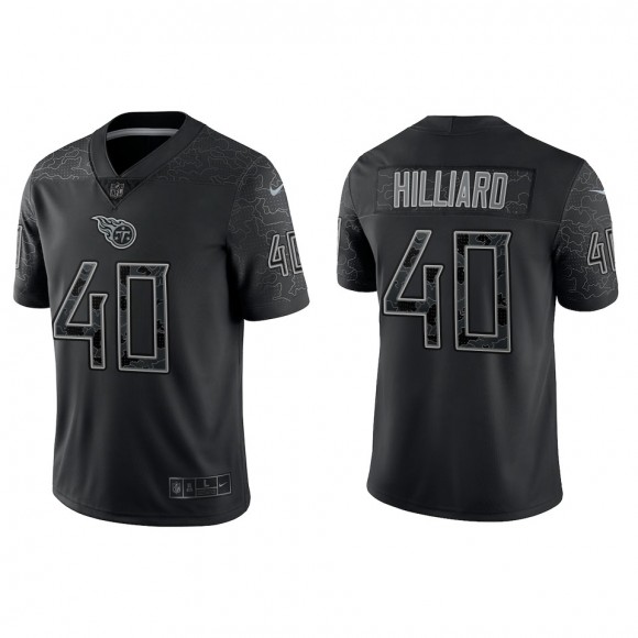 Dontrell Hilliard Tennessee Titans Black Reflective Limited Jersey