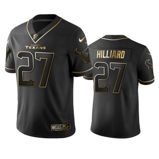 Dontrell Hilliard Texans Black Golden Edition Vapor Limited Jersey