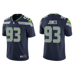 Men's Seattle Seahawks Dre'mont Jones Navy Vapor Limited Jersey