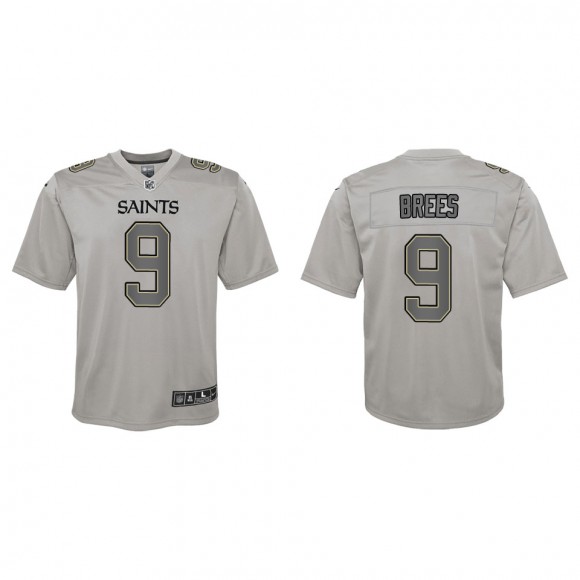 Drew Brees Youth New Orleans Saints Gray Atmosphere Game Jersey