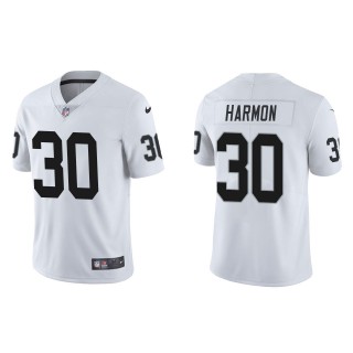 Men's Las Vegas Raiders Duron Harmon White Vapor Limited Jersey