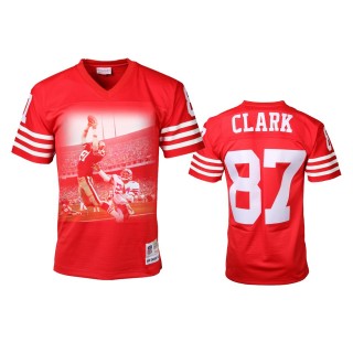 San Francisco 49ers Dwight Clark Red The Catch Jersey