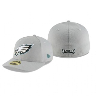Philadelphia Eagles Gray Omaha Low Profile 59FIFTY Hat