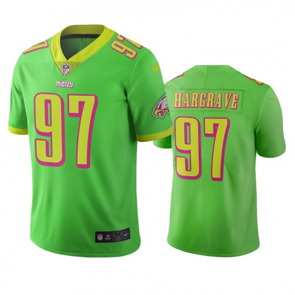 Philadelphia Eagles Javon Hargrave Green City Edition Vapor Limited Jersey