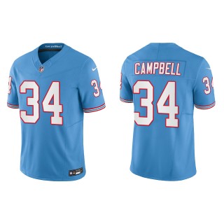 Earl Campbell Tennessee Titans Light Blue Oilers Throwback Vapor F.U.S.E. Limited Jersey