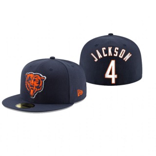 Chicago Bears Eddie Jackson Navy Omaha 59FIFTY Fitted Hat