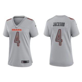 Eddie Jackson Women's Chicago Bears Gray Atmosphere Fashion Game Jersey