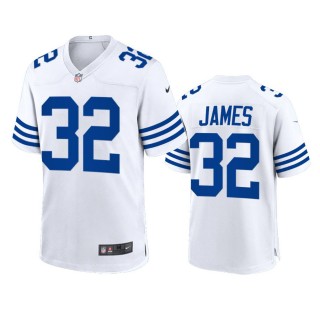 Indianapolis Colts Edgerrin James 2021 White Throwback Game Jersey