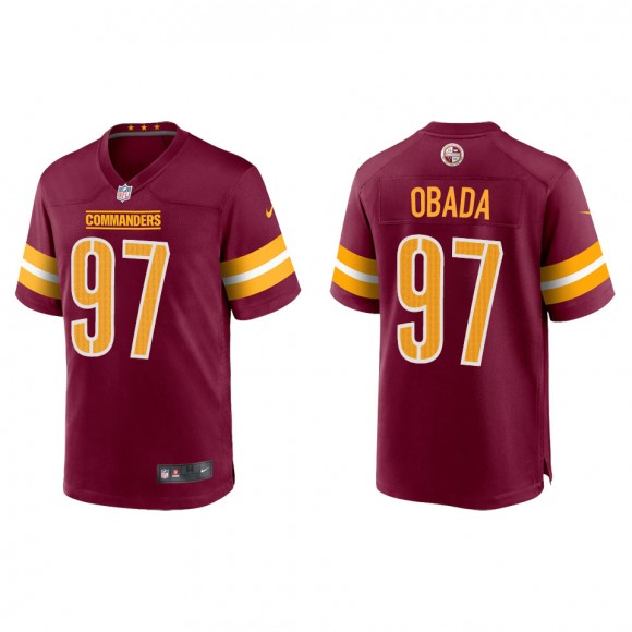 Men's Washington Commanders Efe Obada Burgundy Game Jersey