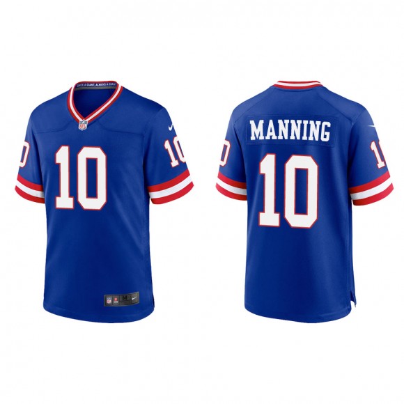 Eli Manning Men's New York Giants Royal Classic Game Jersey