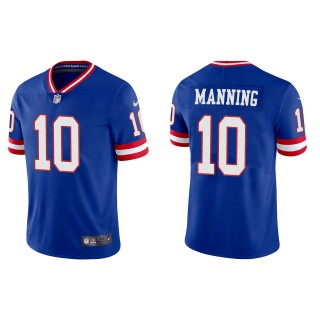 Eli Manning Men's New York Giants Royal Classic Vapor Limited Jersey