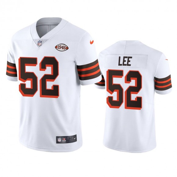 Cleveland Browns Elijah Lee White 1946 Collection Alternate Vapor Limited Jersey - Men's