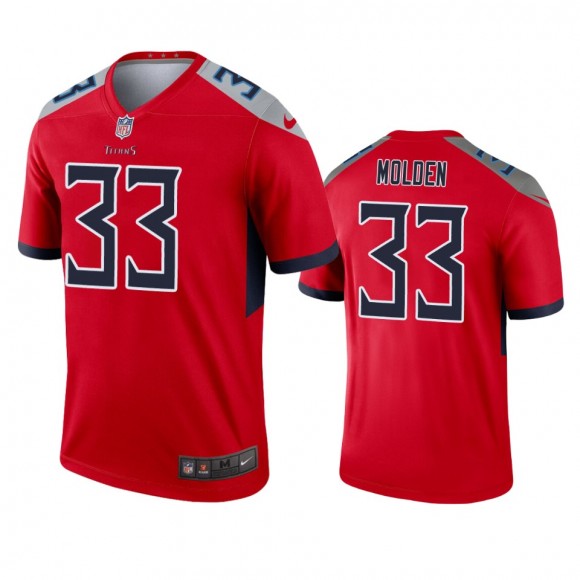 Tennessee Titans Elijah Molden Red Inverted Legend Jersey