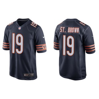 Men's Chicago Bears Equanimeous St. Brown Navy Game Jersey