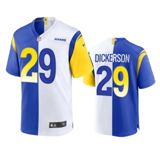 Los Angeles Rams Eric Dickerson 2021 Royal White Split Game Jersey