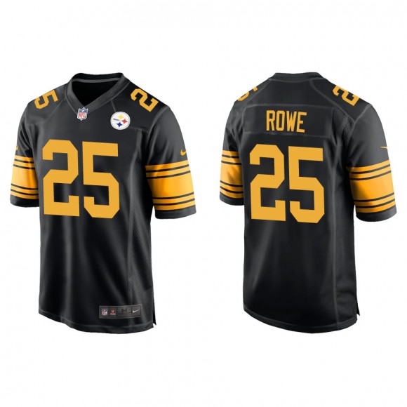 Steelers Eric Rowe Black Alternate Game Jersey
