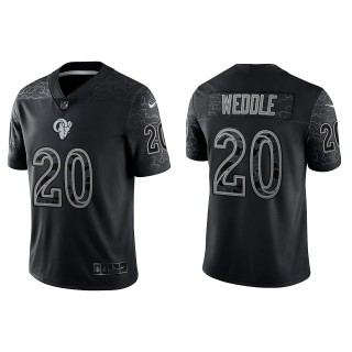Eric Weddle Los Angeles Rams Black Reflective Limited Jersey